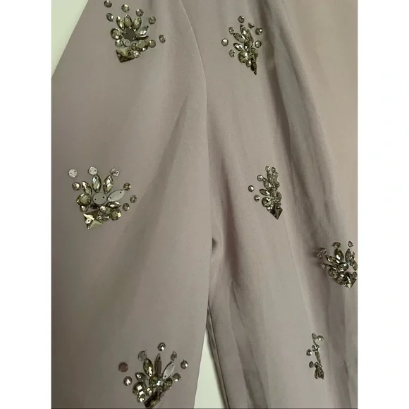 New Gorgeous Premium Poplook Embellished Rhinestones CoverUp Robe Duster  L - Picture 3 of 4